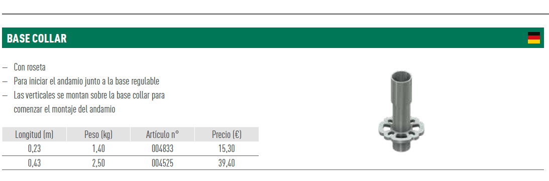 CO COLLARÍN BASE 0,23 M